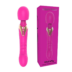 שרביט רטט דו מנועי ורוד | Wand 2Play