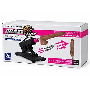 מכונת סקס נטענת עם שני דילדואים | Crazy Lion