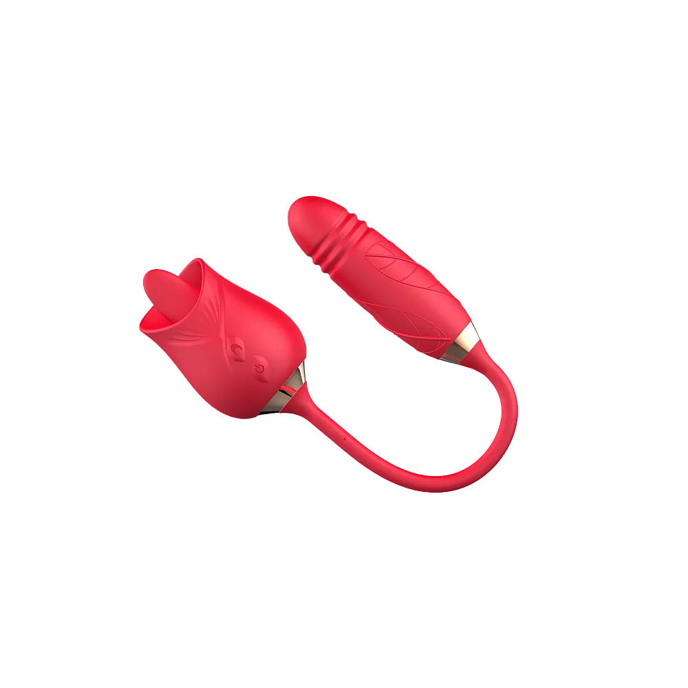 ויברטור לשוני עם חדירה | HEAT THE CLIT  