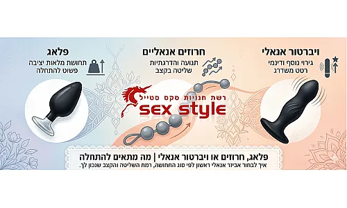 פלאג, חרוזים או ויברטור אנאלי | מה מתאים להתחלה