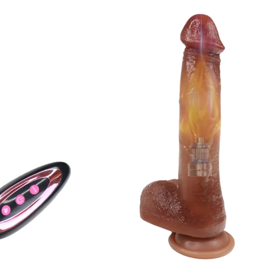 ויברטור ריאליסטי תנועת דחיפה מחומם | Adrian