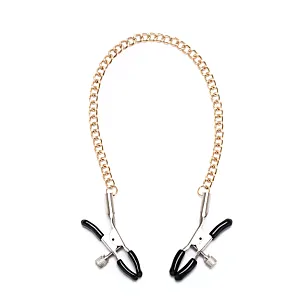 מצבטי פטמות שרשרת זהב | Gold Chain Nipple Clamps