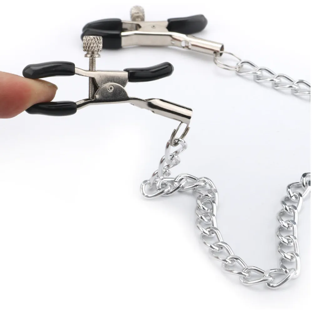 מצבטי פטמות מתכווננים בשרשרת | Nipple Clamps