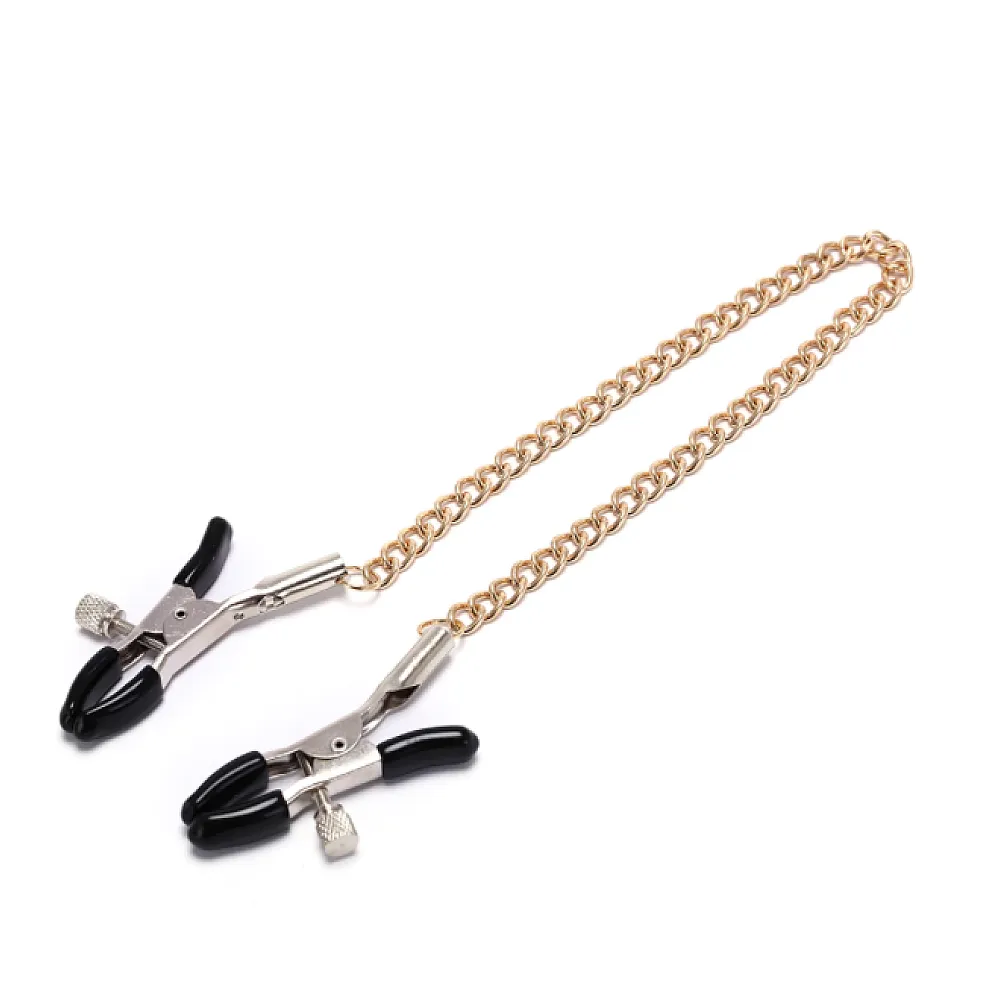 מצבטי פטמות שרשרת זהב | Gold Chain Nipple Clamps