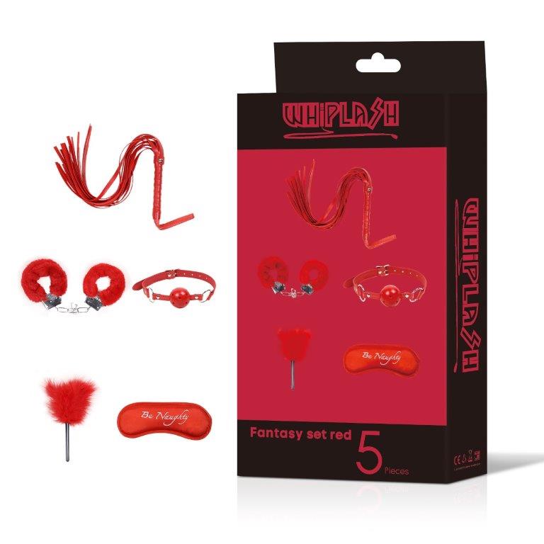 סט פנטזיה אדום 5 חלקים  לחוויה זוגית מעוררת | Fantasy Set Red 5  