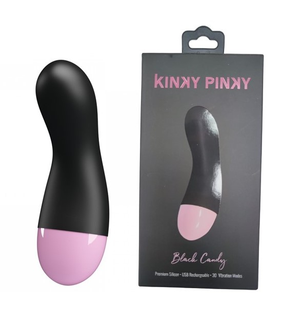 ויברטור לעינוג ממוקד של נקודת ה- G והדגדגן | Black Candy kinky pinky