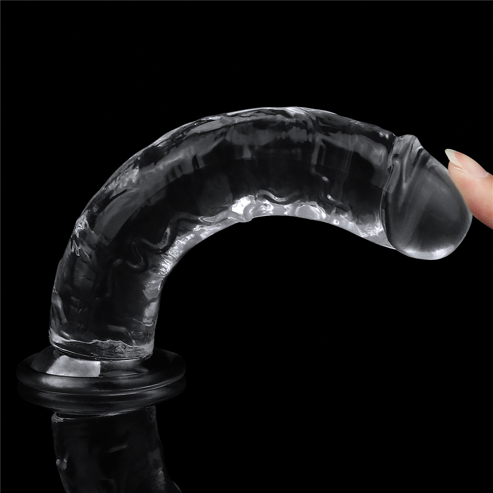 דילדו שקוף ריאליסטי עם בסיס יניקה | Realistic Transparent Dildo דילדו שקוף ריאליסטי עם בסיס יניקה | Realistic Transparent Dildo