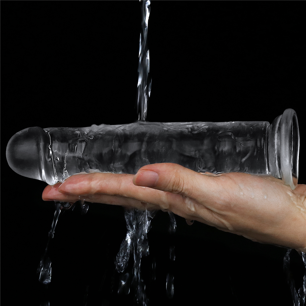 דילדו שקוף ריאליסטי עם בסיס יניקה | Realistic Transparent Dildo דילדו שקוף ריאליסטי עם בסיס יניקה | Realistic Transparent Dildo