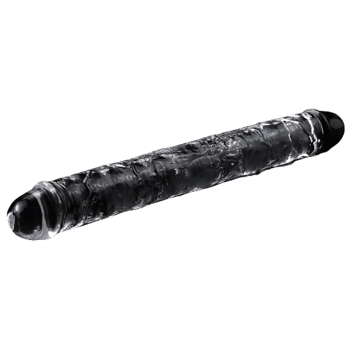 דילדו כפול גמיש לשימוש זוגי וסולו | Double Dildo Transparent Black