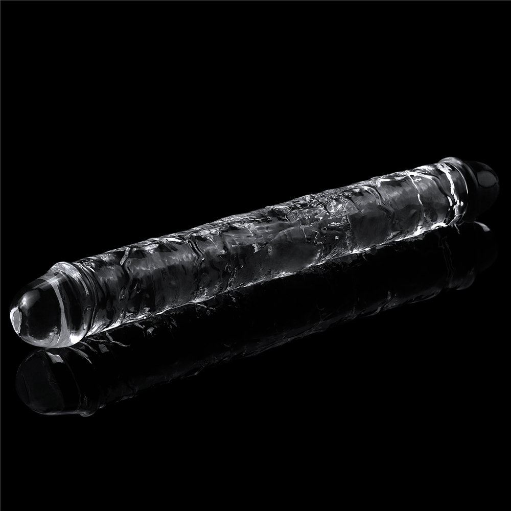 דילדו כפול גמיש לשימוש זוגי וסולו | Double Dildo Transparent Black