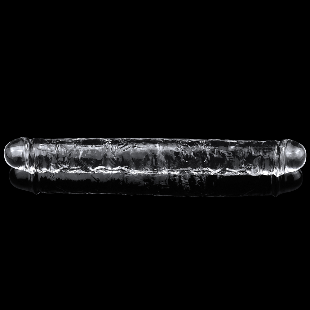 דילדו כפול גמיש לשימוש זוגי וסולו | Double Dildo Transparent Black