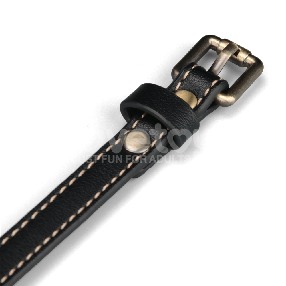 מסכת חתול יוקרתית שחורה מעור סינתטי | Rebellion