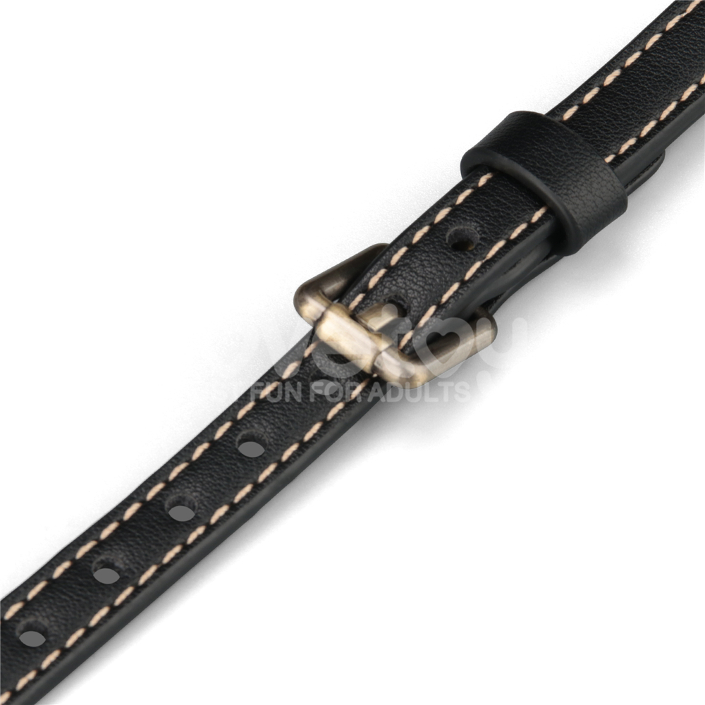 מסכת חתול יוקרתית שחורה מעור סינתטי | Rebellion