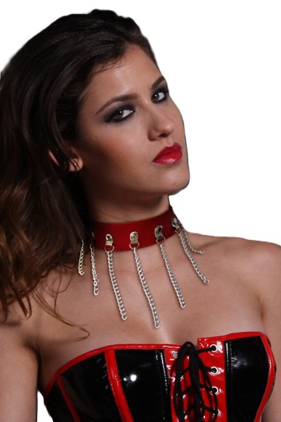 ולר BDSM עם שרשראות – לשליטה ומראה עוצמתי