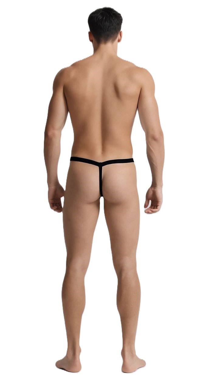 תחתון חוטיני רשת לגבר |  Sexy Black Underwear