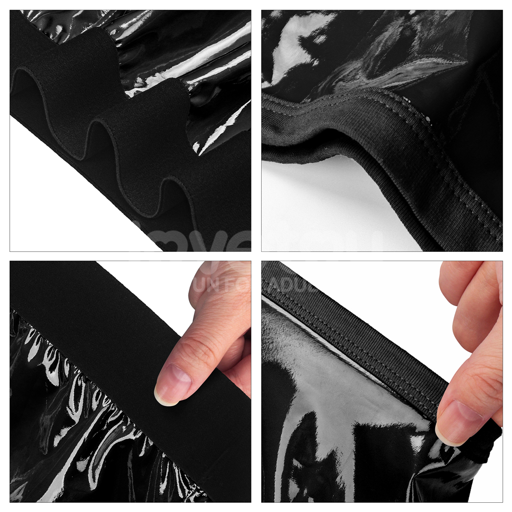 מכנסי סטרפ-און יוניסקס שחורים קצרים | Chic