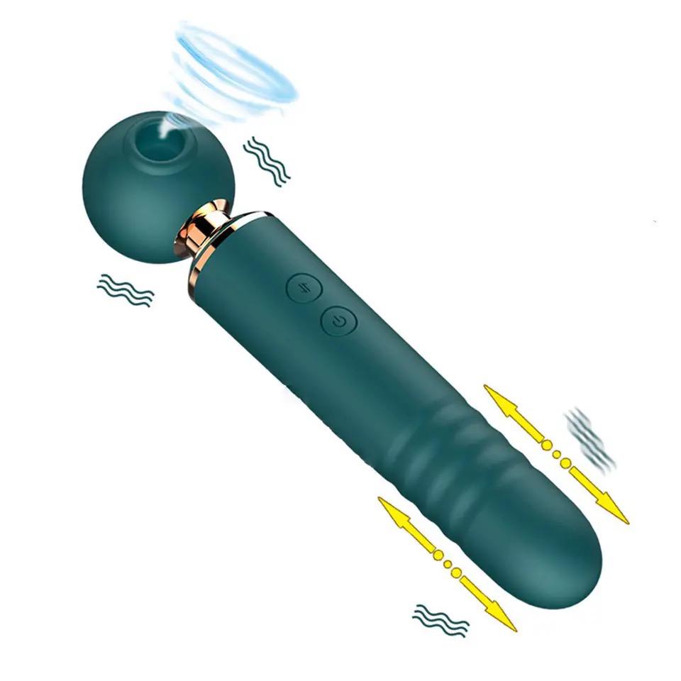  ויברטור Triple Lover Wand – 3 פונקציות עוצמתיות לאורגזמות חזקות