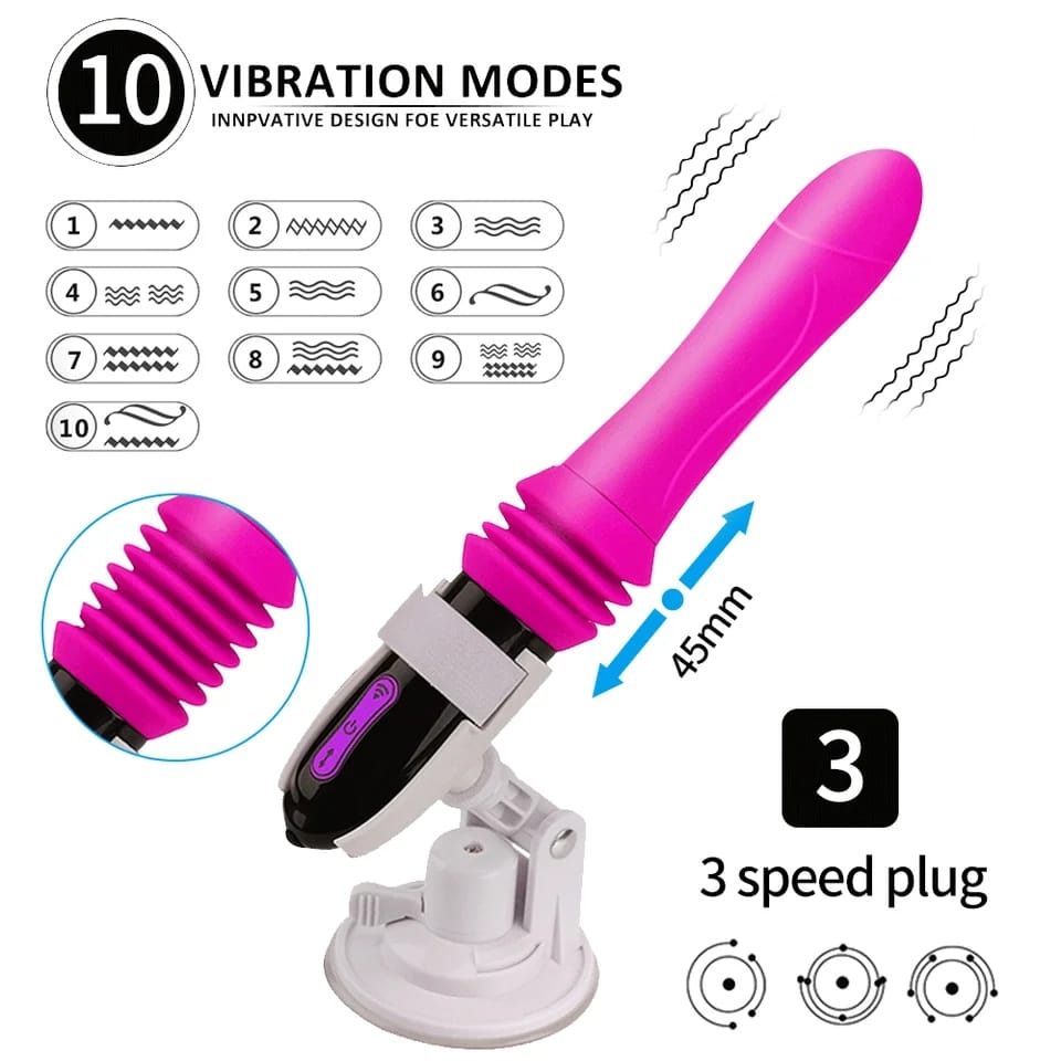 Vibrator Telescopic – מכונת סקס טלסקופית – תחושת חדירה אותנטית