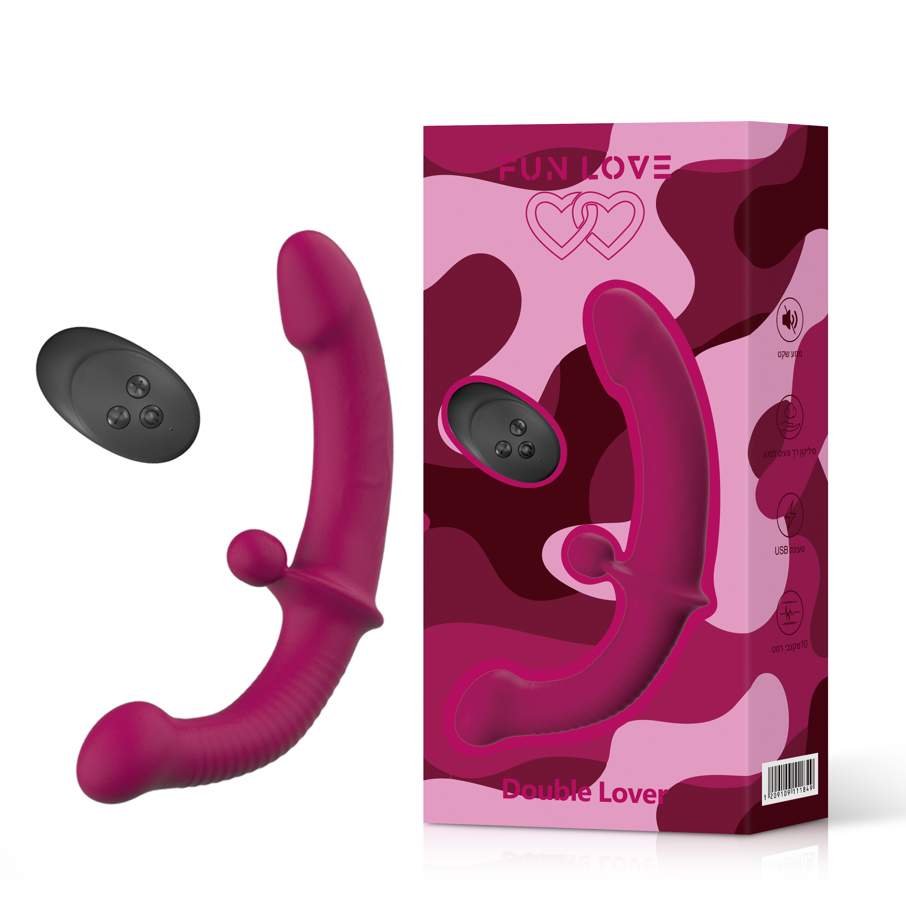 ויברטור זוגי Double Lover מבית FUN LOVE – חוויה מינית מושלמת לזוגות ויברטור זוגי Double Lover מבית FUN LOVE – חוויה מינית מושלמת לזוגות