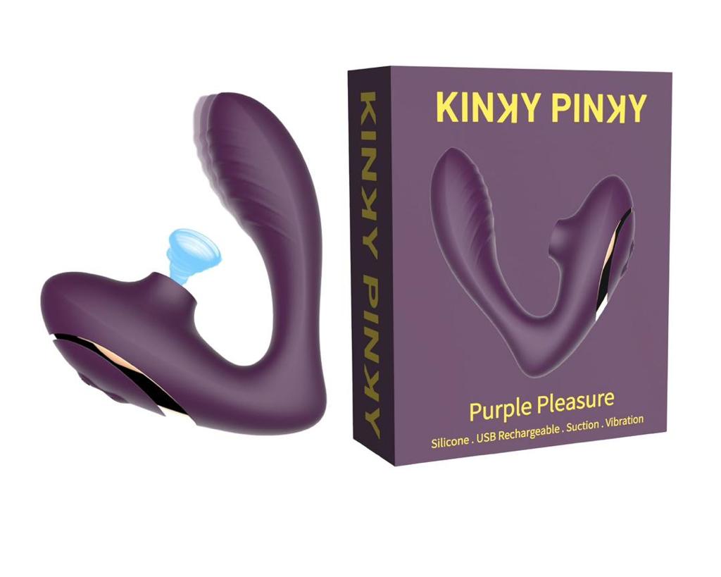 ויברטור יניקה כפול | Purple Pleasure 
